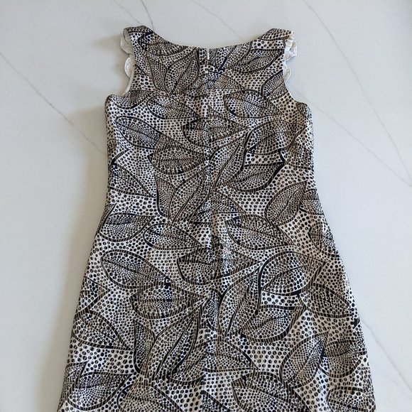 TORY BURCH • Stunning Metallic Silk Leaves Dress 🌱 - Picture 3 of 11